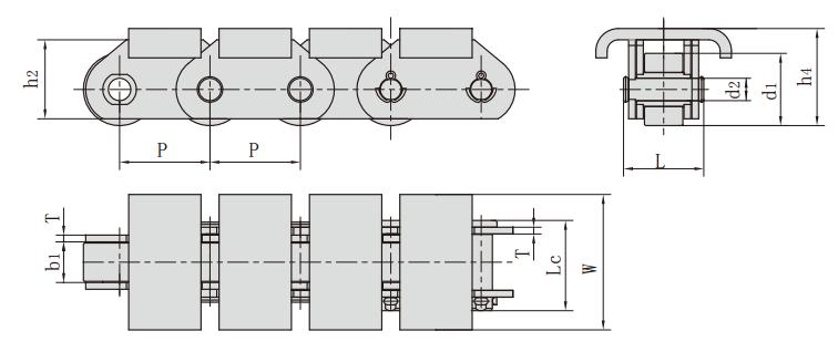 P<font color='red'>76.2</font>F19_顶板输送链 输送链
