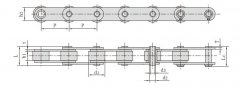 HB<font color='red'>76.2</font>空心销轴链条_空心输