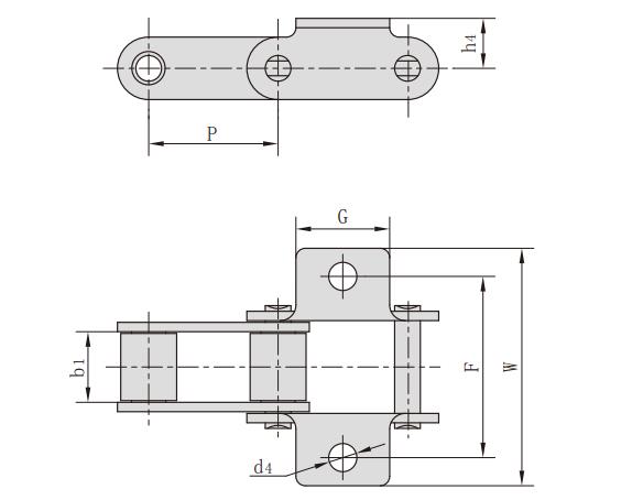 CA557K1F5_<font color='red'>CA型<font color='red'>鋼制</font><font color='red'>農(nóng)機</font>鏈</font>附